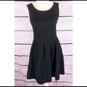 Anthro, GANNI, Black Basket Woven Dress